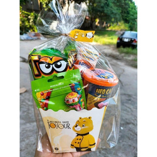 10 túi đựng bánh kẹo kèm đế giấy và dây buộc