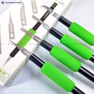 Bộ dao LW vệ sinh keo IC/CPU ( Cán + 4 lưỡi dao)