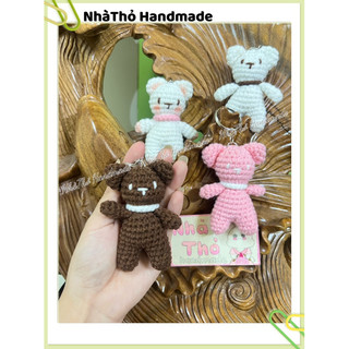 [ Handmade ] Móc khóa len con gấu