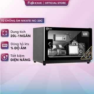 Tủ hút ẩm máy ảnh 20 Lít NIKATEI, hộp chống ẩm chia ngăn bảo quản,đồng hồ đo độ ẩm mini Drybox