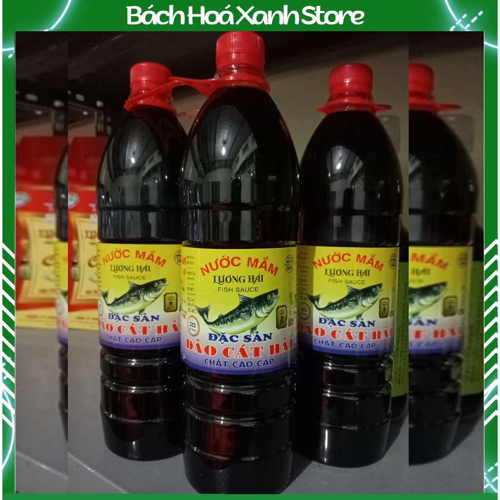Combo 2 chai Mắm chắt cao cấp Lương Hải - Cát Hải 30 độ đạm chai 1lit, mắm ngon truyền thống