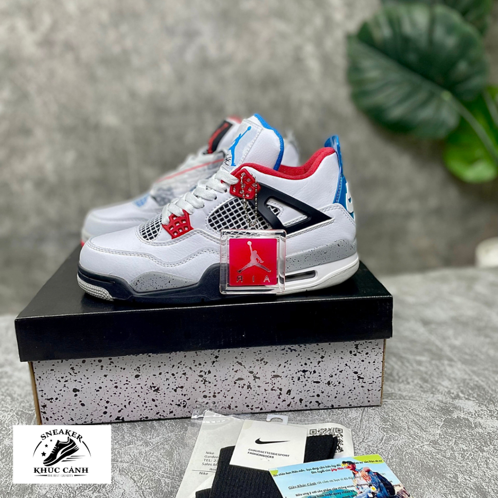 Giày JD4 thể thao sneaker JORDAN 4 kem sữa off Hot trend nam nữ | Giày Khúc Cảnh |