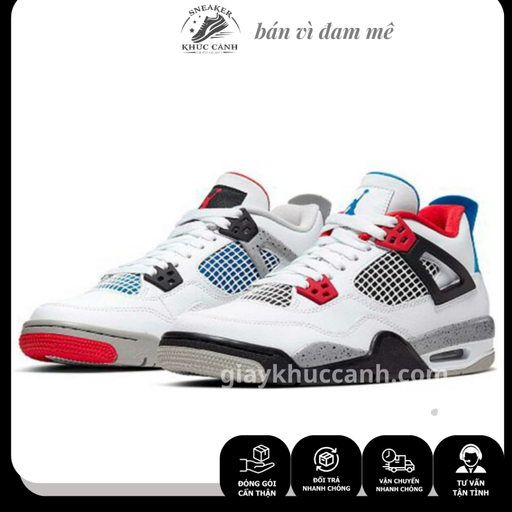 Giày JD4 thể thao sneaker JORDAN 4 kem sữa off Hot trend nam nữ | Giày Khúc Cảnh |