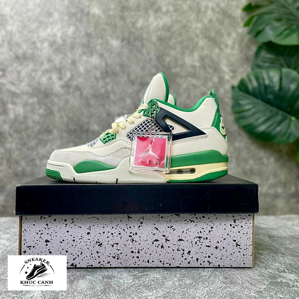 Giày JD4 thể thao sneaker JORDAN 4 kem sữa off Hot trend nam nữ | Giày Khúc Cảnh |