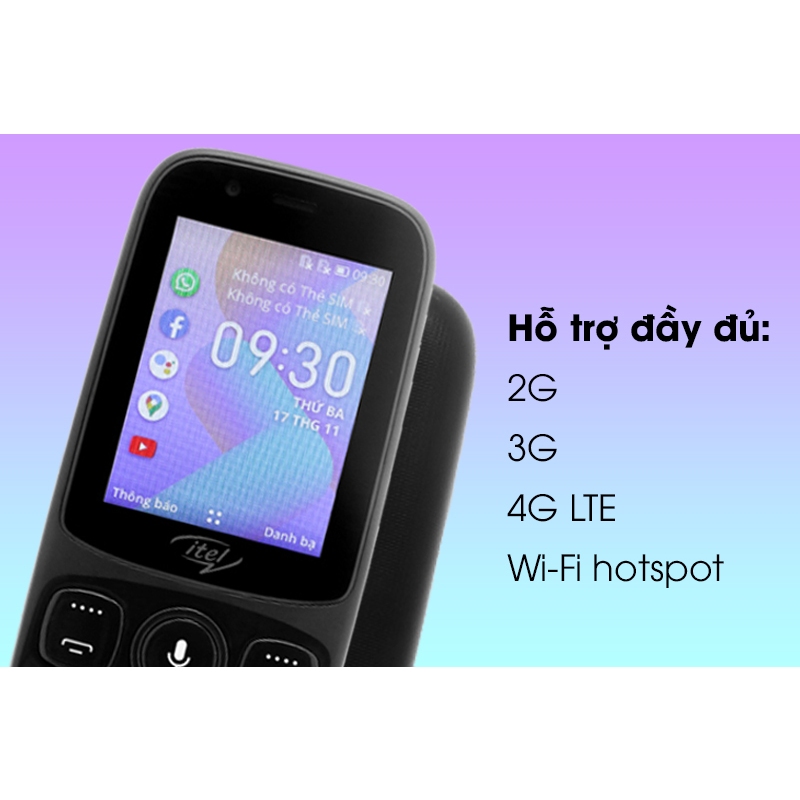 Điện thoại itel it9200 4G - WIFI - Hàng chính hãng
