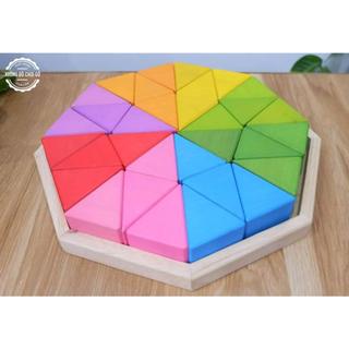Đồ chơi gỗ - Bộ xếp hình sáng tạo 32 chi tiết