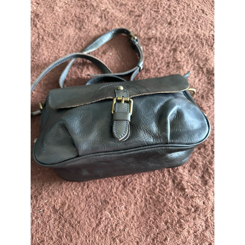 Túi chéo si da thật dày size 25-cao 14