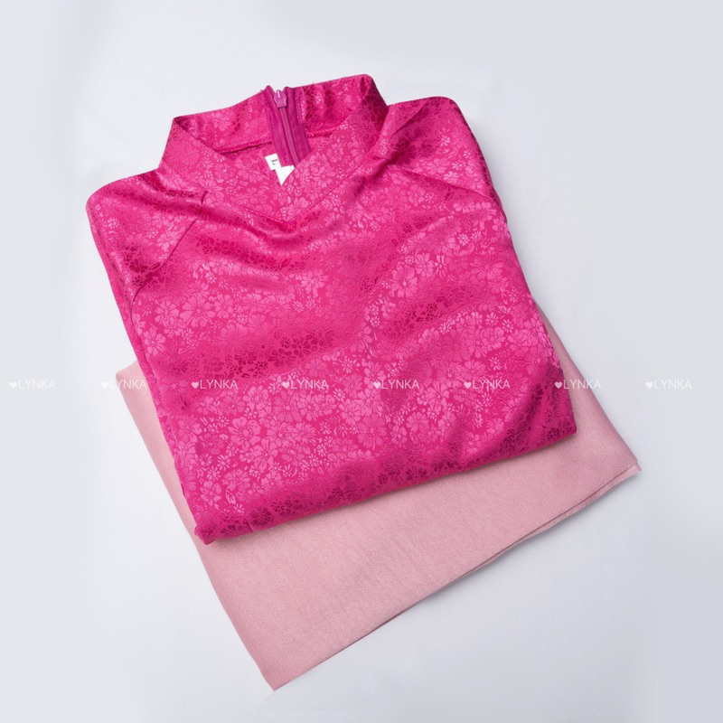G05- Set áo dài gấm cánh sen/aodailynka88