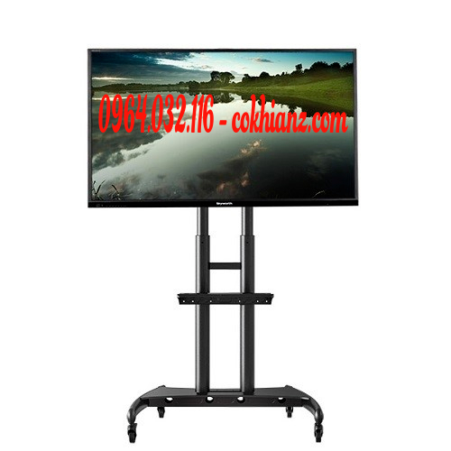 Giá treo tivi di động NB AVA1500-60-1P 32-70 inch, chân đế 1700A 32-75 inch đầy đủ khay camera, chỗ để CPU