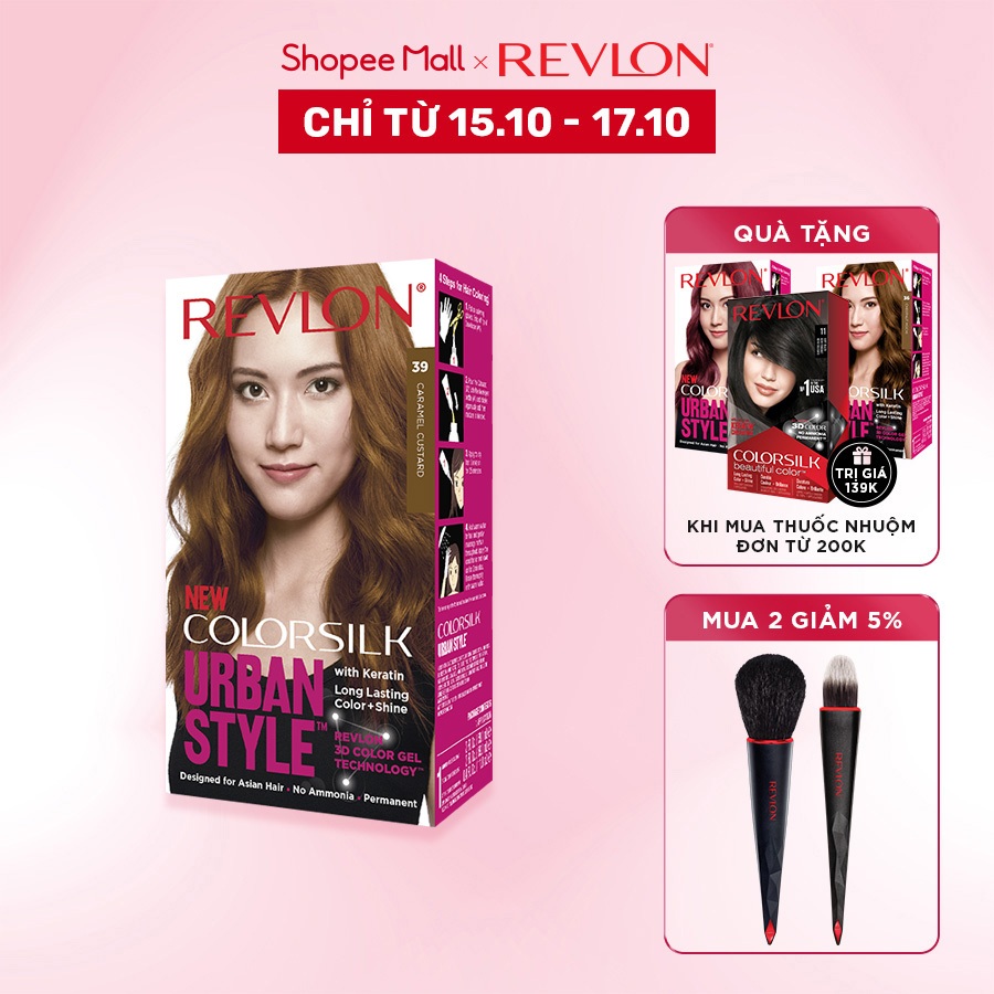 [HSD < 2 Tháng] Nhuộm tóc thời trang Revlon Colorsilk Urban Style Ammonia Free Permanent 150ml - UR36