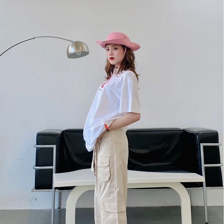[Hàng Hiệu]Áo thun local brand unisex By C'est La Vie áo form oversize Lantana T-shirt White 100% cotton, nam nữ, size S