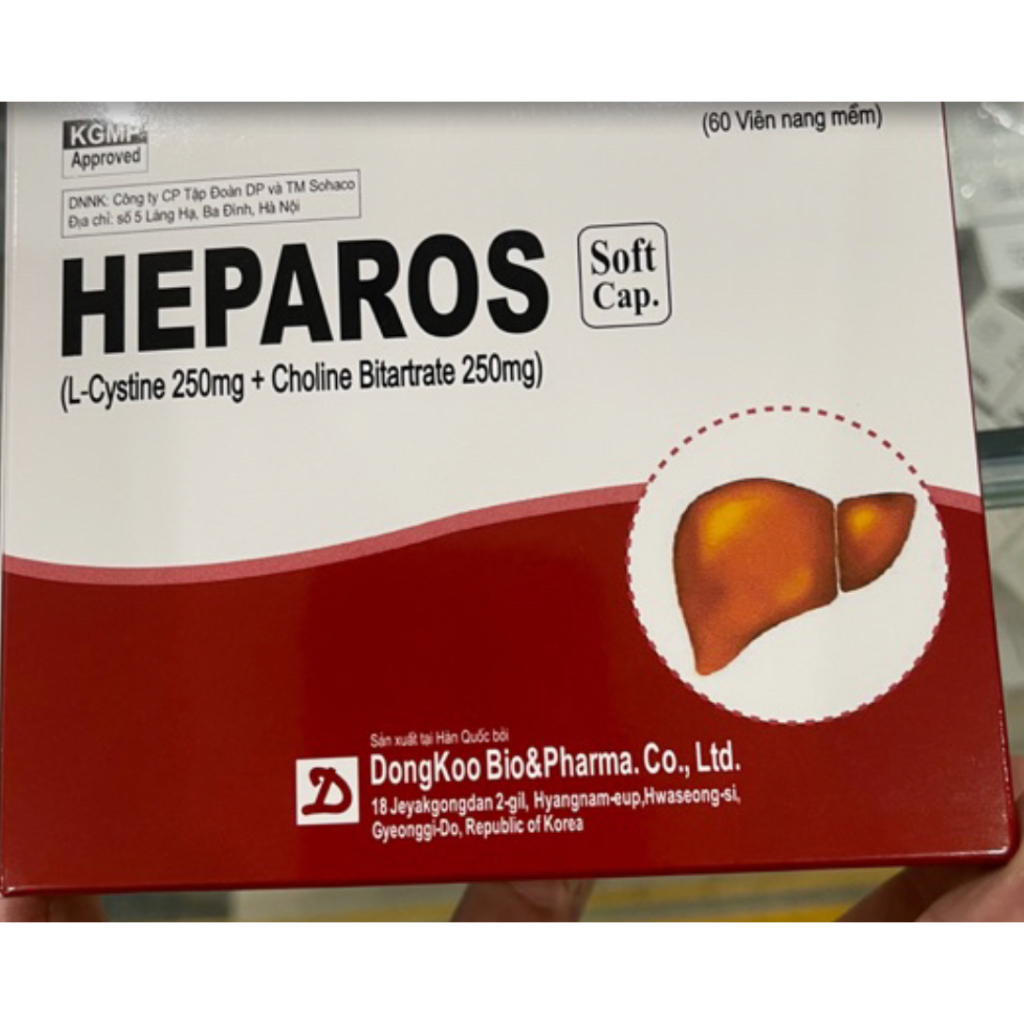 Bổ Gan HEPAROS hộp 60 viên