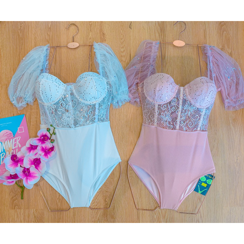 Đồ bơi liền phong cách tiểu thư. Hàng Nhập Cao Cấp hình thật và clip shop quay