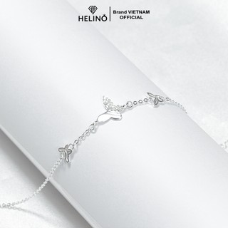 Lắc tay bạc nữ HELINO hồ điệp nhỏ đính đá xinh xắn V26