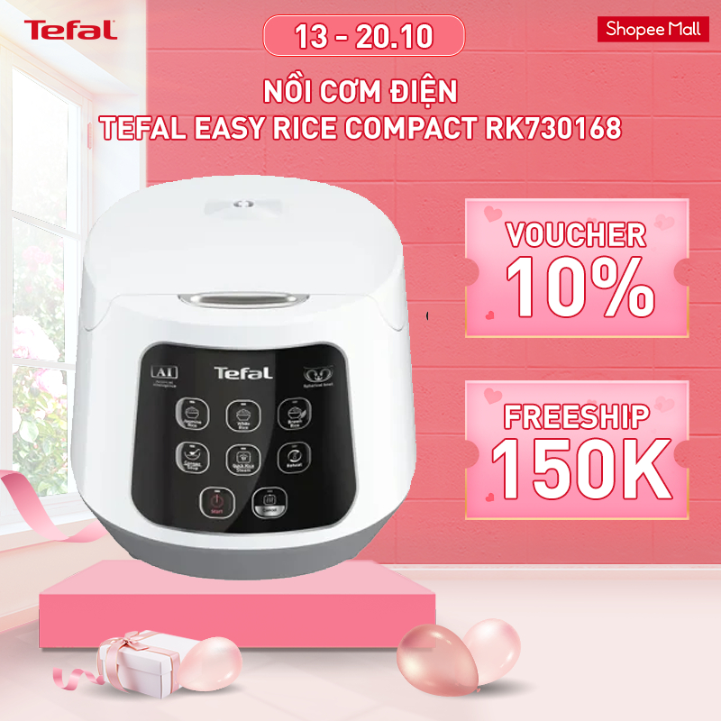 Nồi cơm điện Tefal Easy Rice Compact RK730168 - 600W, 1L