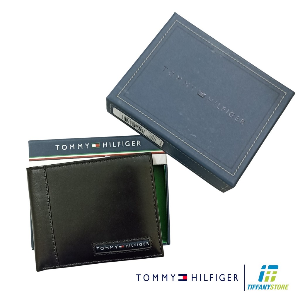 Ví nam Tommy Hilfiger Mens Cambridge Passcase - Ví da màu đen 5675/01 - Hàng chính hãng - Nhập tại Mỹ