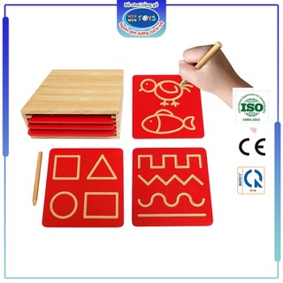 Đồ chơi gỗ Bộ luyện nét cơ bản Winwintoys 64382
