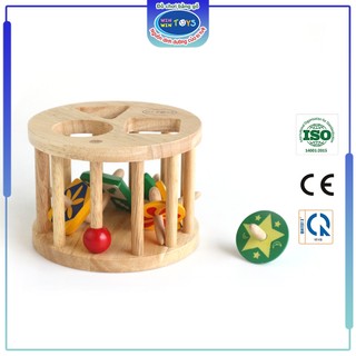 Đồ chơi gỗ Lồng tròn 6 con vụ | Winwintoys 61022 | Phát triển trí tuệ và sự khéo léo