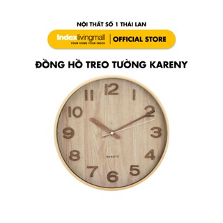 Đồng hồ treo tường trang trí nghệ thuật KARENY kích thước 30,1 x 4 x 30,1 cm (12inch) | Index Living Mall | Nhập khẩu Th