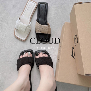 Dép bệt mũi vuông quai vải