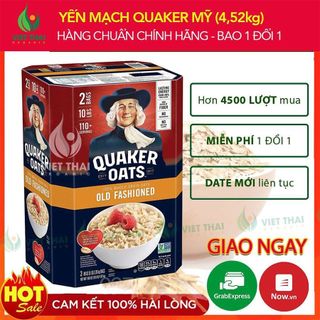 【HÀNG MỚI VỀ】Yến Mạch Quaker Mỹ 4,52kg Chất Lượng Sỉ Lẻ Giá Rẻ Sập Sàn