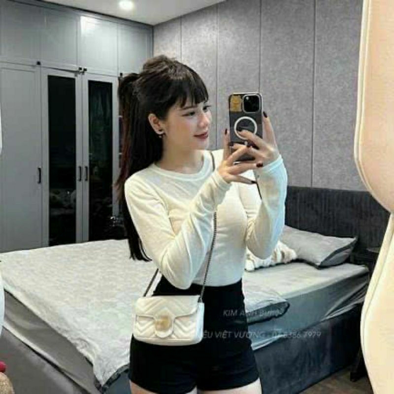 Set 3 áo thun nữ dài tay, xỏ ngón Vnxk siêu mát
