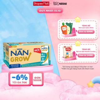 Thùng 24 hộp Sữa pha sẵn Nestlé NANGROW sữa mát công thức từ Thụy Sĩ 100%