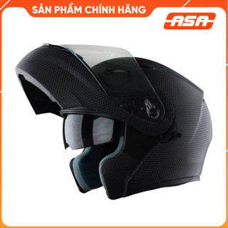 Mũ bảo hiểm Lật Hàm Royal  2 kính M179 CARBON