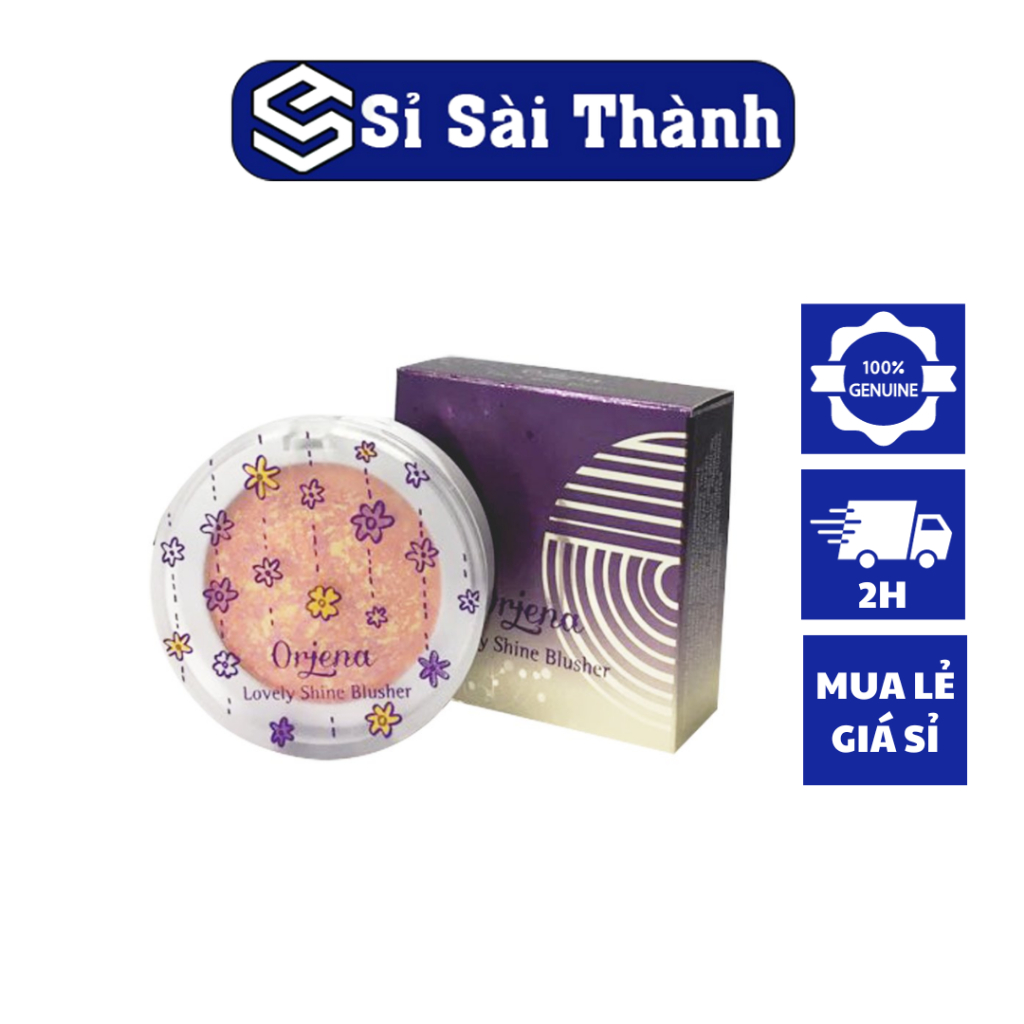 Phấn Má Hồng Có Nhũ Tông Hồng Cam ORJENA