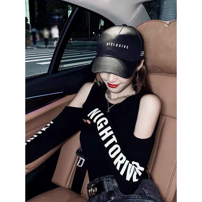 Áo dài tay cổ yếm hở vai siêu xinh , Áo Kiểu Nữ Body Tay Dài , Dáng Ôm Cúc Cài Hở Vai 💕💕💕GB alohashop91
