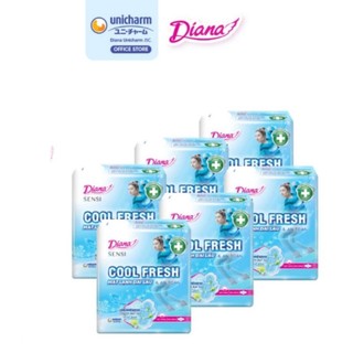 Combo 6 gói Băng vệ sinh Diana Sensi cool fresh(có cánh/không cánh/hàng ngày)