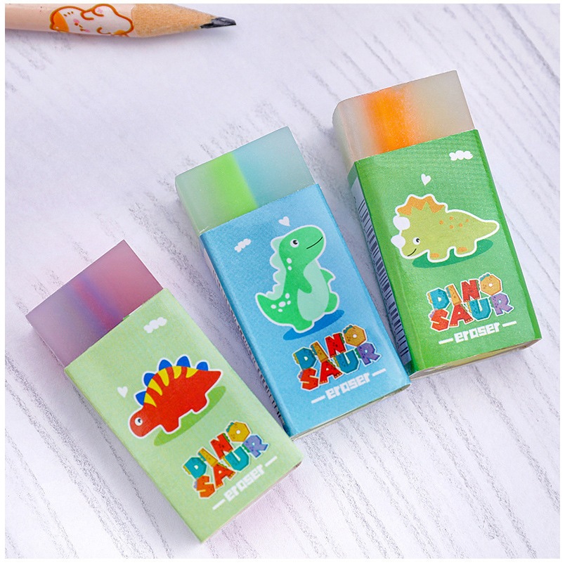 Combo 3 Gôm Tẩy Hình Chữ Nhật Dễ Thương Cho Bé Học Sinh