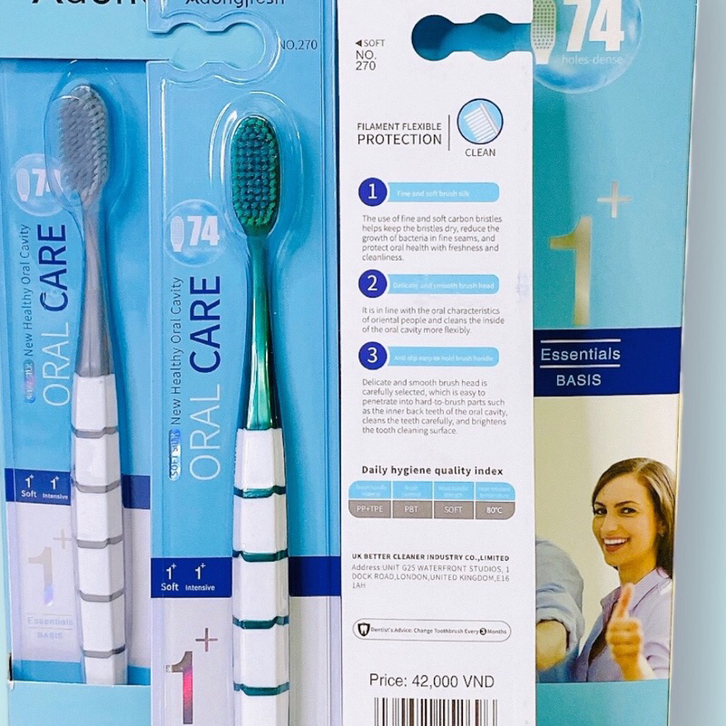 Bàn chải Cao Cấp Hàn Quốc Giá Niêm Yết 42k