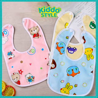 Yếm Cho Bé Ăn Dặm Chống Thấm Hình Chữ U Cho Bé Trai Và Bé Gái