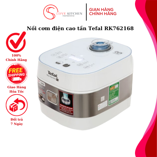 Nồi cơm điện cao tần Tefal RK762168 1.5L 1200W Hàng chính hãng cho cơm dẻo thơm