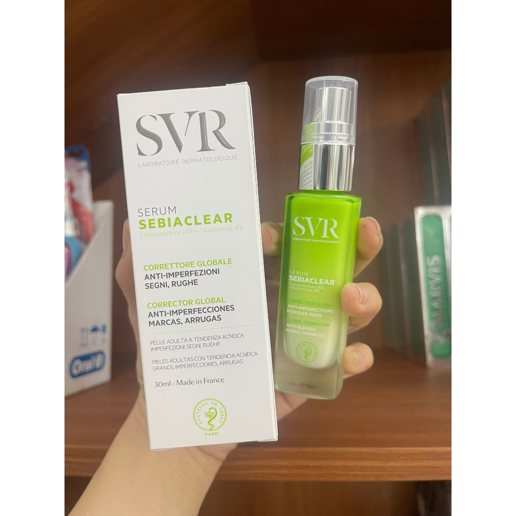 Serum S.V.R Sebiaclear 30ml  Thông Thoáng Lỗ Chân Lông, Làm Mềm Mịn Da