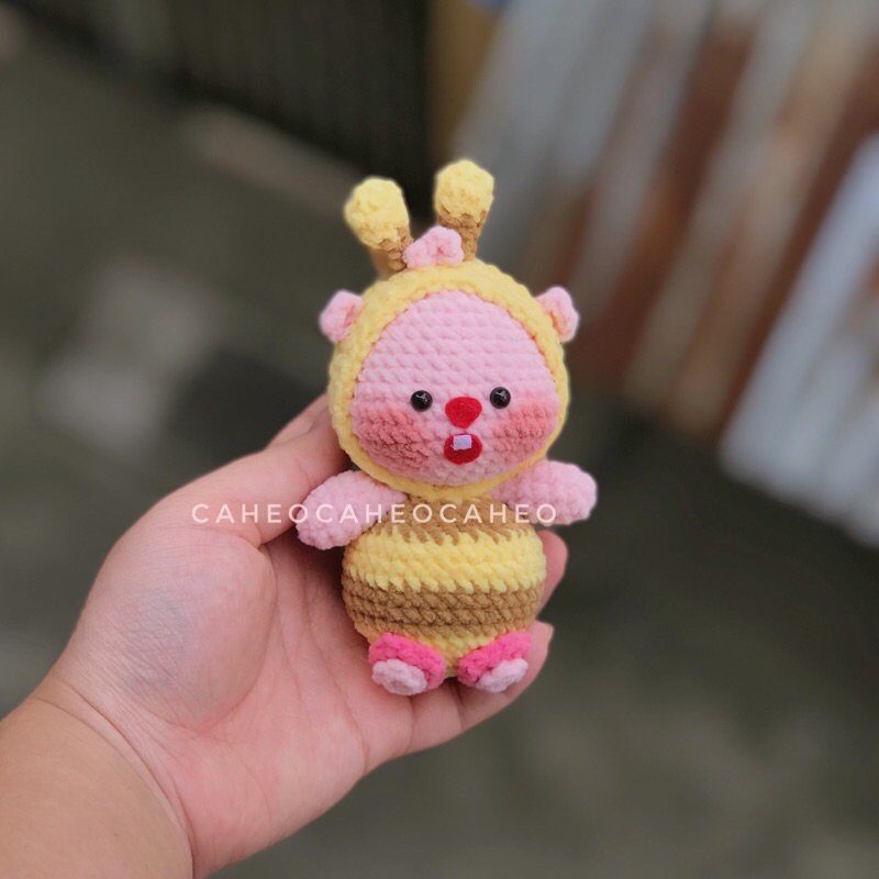 Móc chìa khoá/Thú bông trưng bày Loopy cosplay làm thủ công bằng len