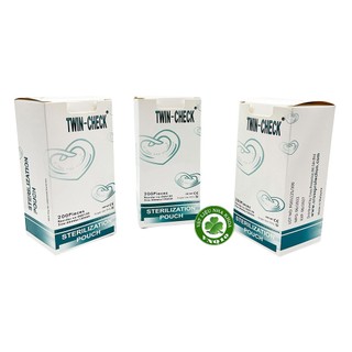 Bao hấp tiệt trùng dụng cụ 60mm x 130mm twin-check - hộp 200 miếng