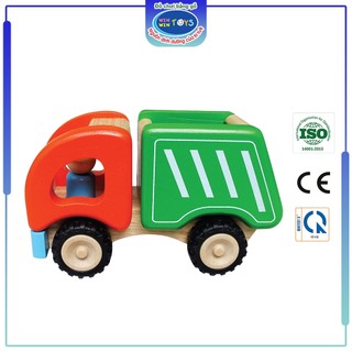 Đồ chơi gỗ Xe rác Winwintoys 63292, rèn luyện tính sáng tạo, sự khéo léo
