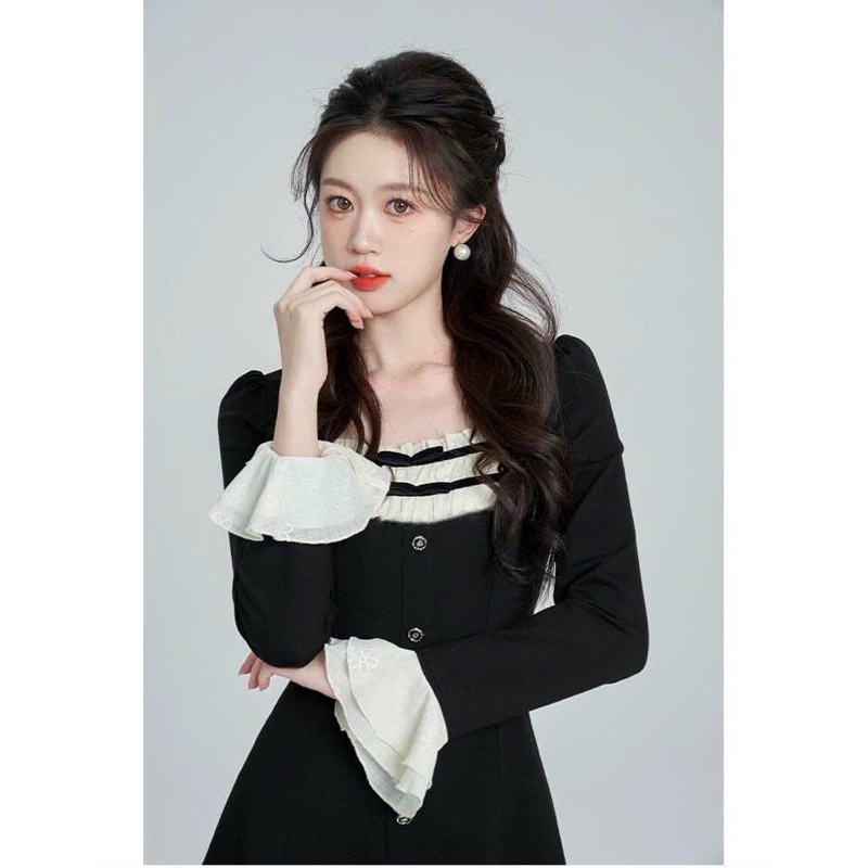 Đầm tiểu thư tay loe ❤️❤️❤️