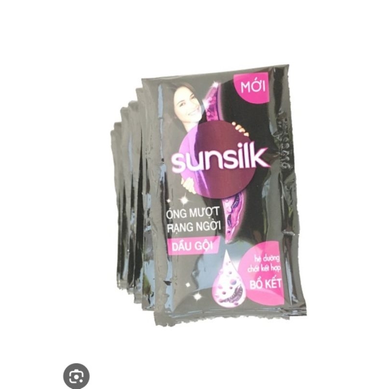Dầu gội Sunsilk 1dây 1gói vàng hoặc đen