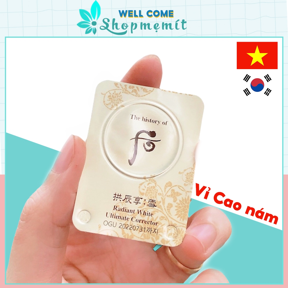 Viên cao nám whoo radiant white ultimate corrector chuyên xóa sạch nám tàn nhang và làm da trắng đều màu