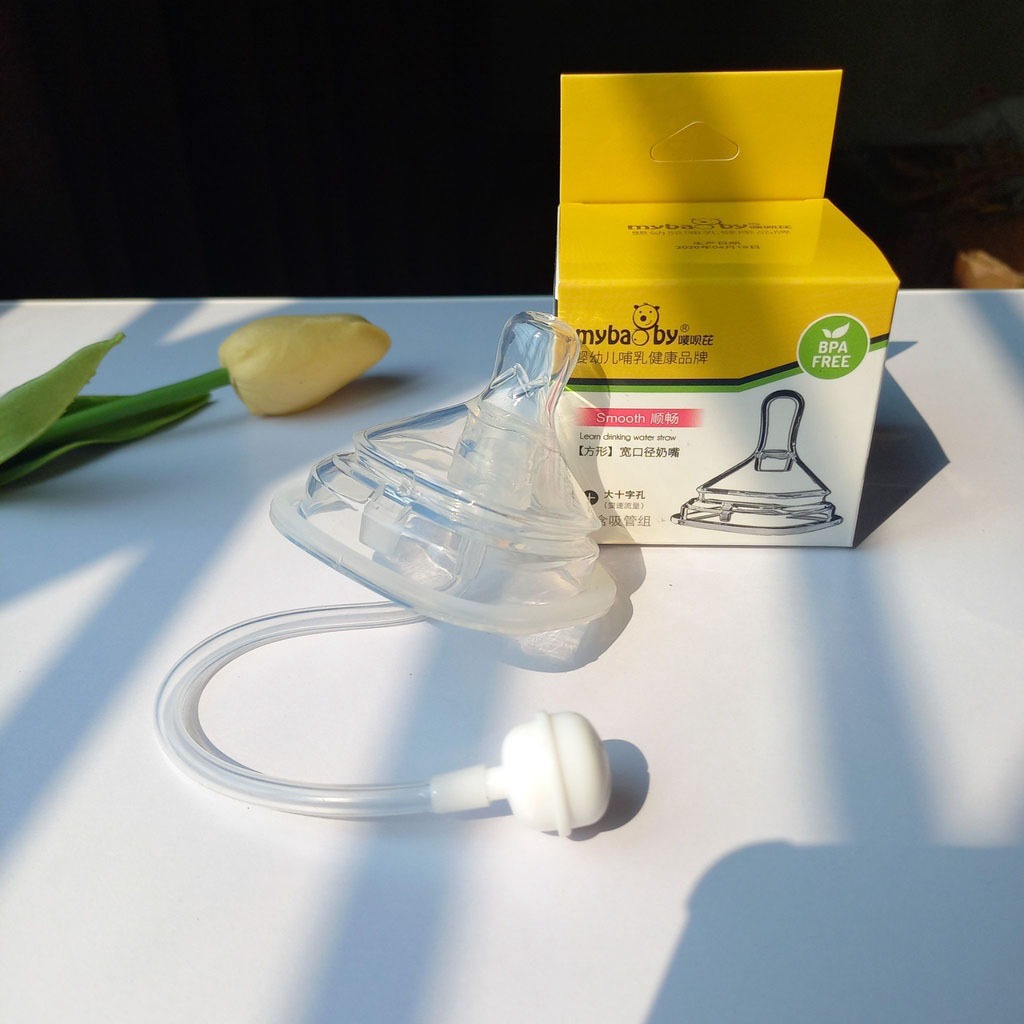 Ống tập hút hút bình sữa, dây ti sữa hoàng gia HG, giúp bé có thể ti bình ở mọi tư thế đứng, ngồi, nằm - My Baby