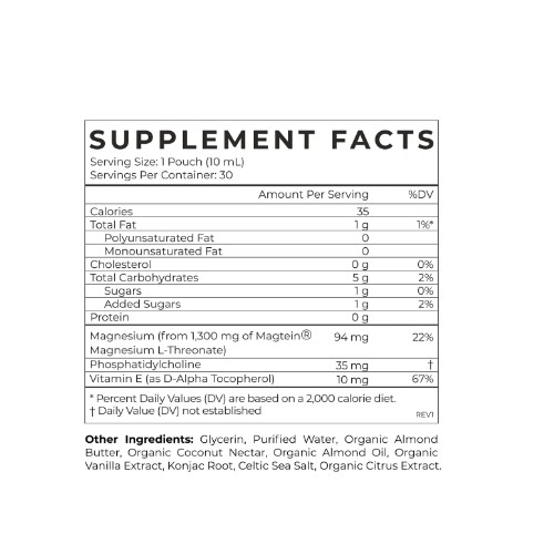 Magnesium L-Threonate Liposomal Cymbiotika Hộp 30 gói