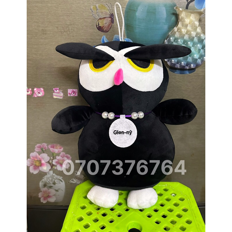 GẤU BÔNG MÈO ĐEN JENNIFER Đáng Yêu-Chất Miniso Mềm-CAO CẤP