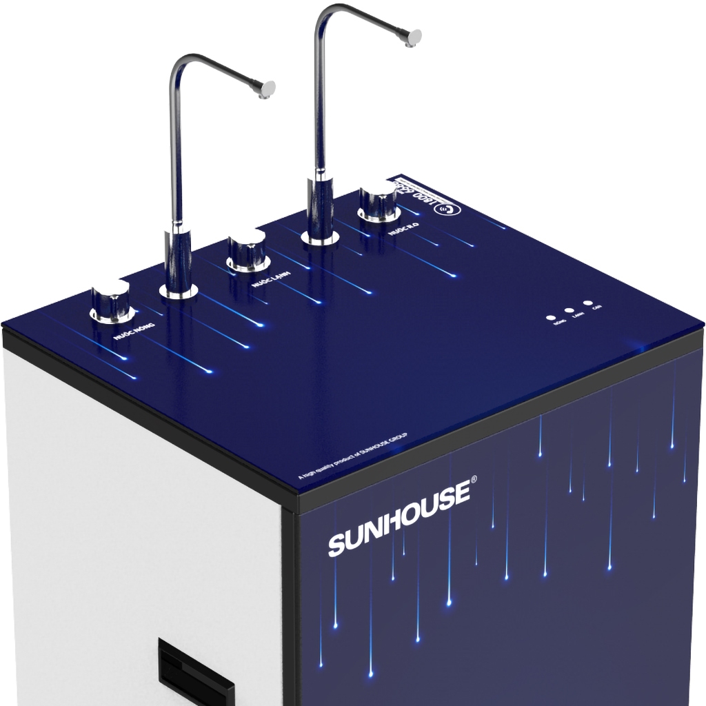 Máy lọc nước nóng lạnh RO Sunhouse 10 lõi SHA76216CK