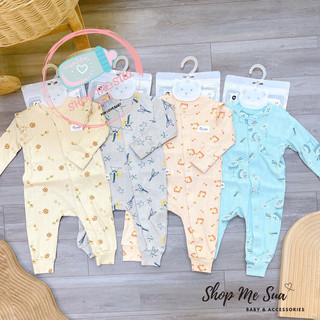 CHAANG Bộ body dài tay cho bé chất liệu cotton và sợi tre