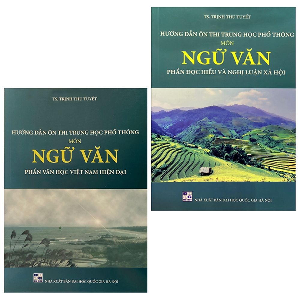 Sách - Combo 2cuốn: Hướng dẫn ôn thi THPT Môn Ngữ văn(Phần văn học Việt Nam hiện đại, Phần đọc hiểu và nghị luận xã hội)