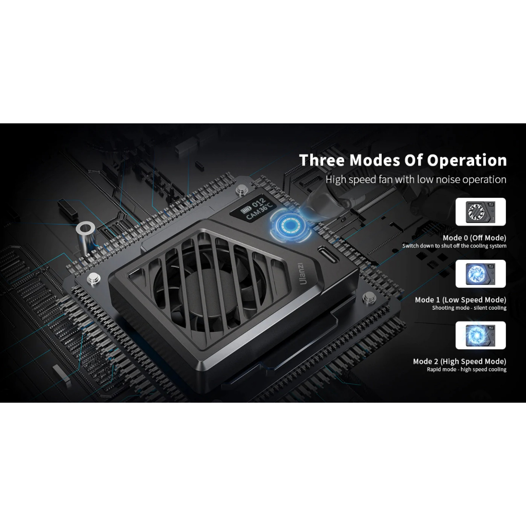 Quạt tản nhiệt cho máy ảnh Ulanzi quạt làm mát cho Sony / Canon / FUJIFILM chính hãng