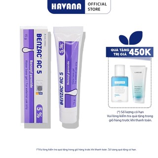 Kem ngừa mụn Benzac AC 5% Benzoyl Peroxide - Galderma